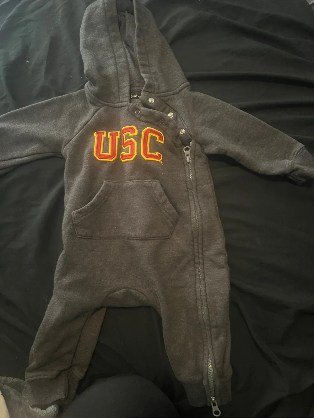 USC Baby One-Piece with Side Zip
